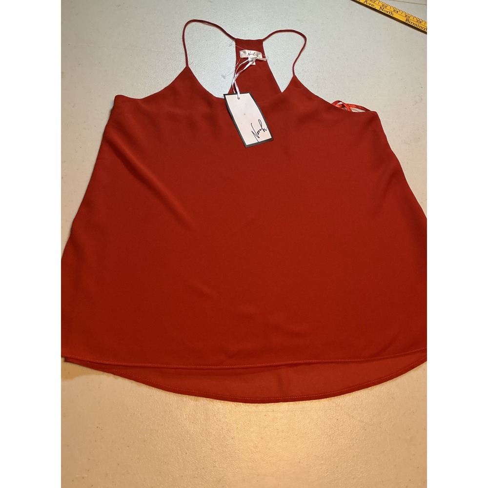 Norah Womens Rust Orange‎ Racerback Camisole Tank Top SLT0007A Size M NWT